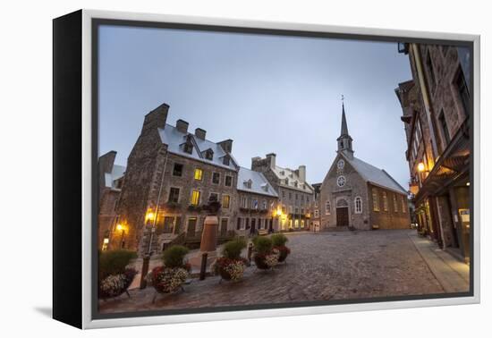 Place Royale, Quebec City, Province of Quebec, Canada, North America-Michael Snell-Framed Premier Image Canvas