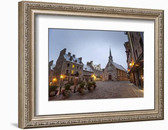 Place Royale, Quebec City, Province of Quebec, Canada, North America-Michael Snell-Framed Photographic Print