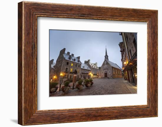 Place Royale, Quebec City, Province of Quebec, Canada, North America-Michael Snell-Framed Photographic Print