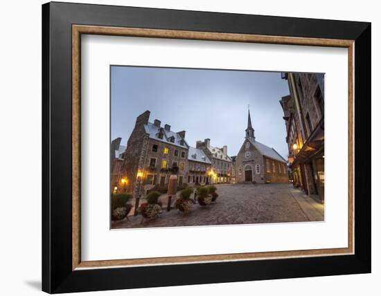 Place Royale, Quebec City, Province of Quebec, Canada, North America-Michael Snell-Framed Photographic Print