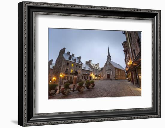 Place Royale, Quebec City, Province of Quebec, Canada, North America-Michael Snell-Framed Photographic Print