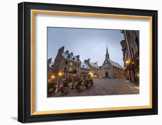 Place Royale, Quebec City, Province of Quebec, Canada, North America-Michael Snell-Framed Photographic Print