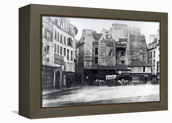 Place Saint-Andre-Des-Arts, Paris, 1858-78-Charles Marville-Framed Premier Image Canvas