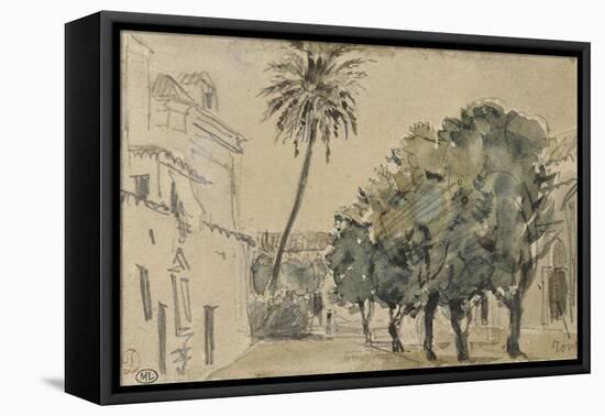 Place San Lorenzo à Séville-Eugene Delacroix-Framed Premier Image Canvas