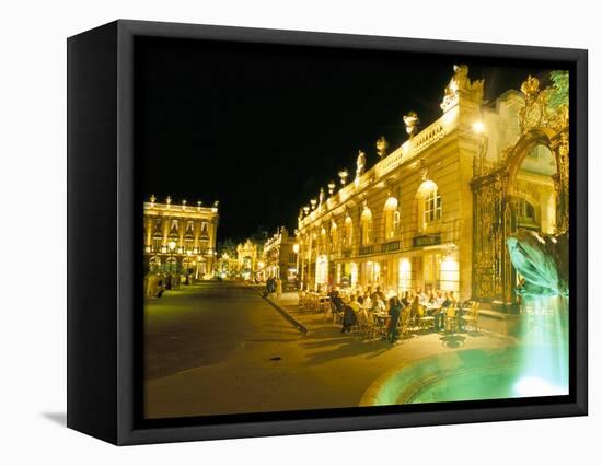 Place Stanislas at Night, Nancy, Meurthe-Et-Moselle, Lorraine, France-Bruno Barbier-Framed Premier Image Canvas