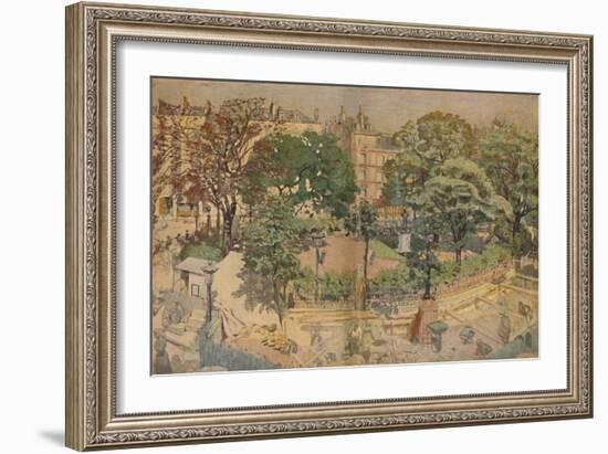 'Place Vintimille, seen from the painter's window (1917)', 1917, (1946)-Edouard Vuillard-Framed Giclee Print