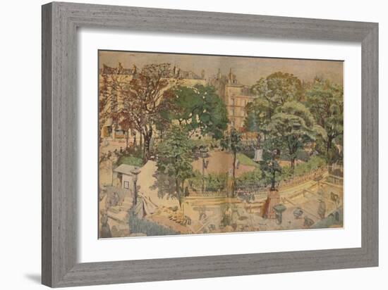 'Place Vintimille, seen from the painter's window (1917)', 1917, (1946)-Edouard Vuillard-Framed Giclee Print