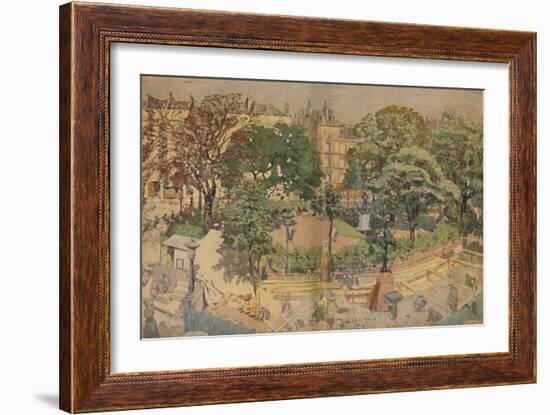 'Place Vintimille, seen from the painter's window (1917)', 1917, (1946)-Edouard Vuillard-Framed Giclee Print