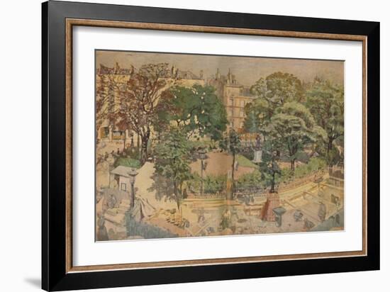 'Place Vintimille, seen from the painter's window (1917)', 1917, (1946)-Edouard Vuillard-Framed Giclee Print