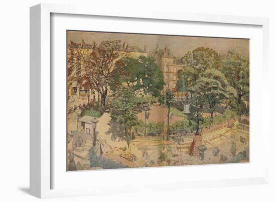 'Place Vintimille, seen from the painter's window (1917)', 1917, (1946)-Edouard Vuillard-Framed Giclee Print