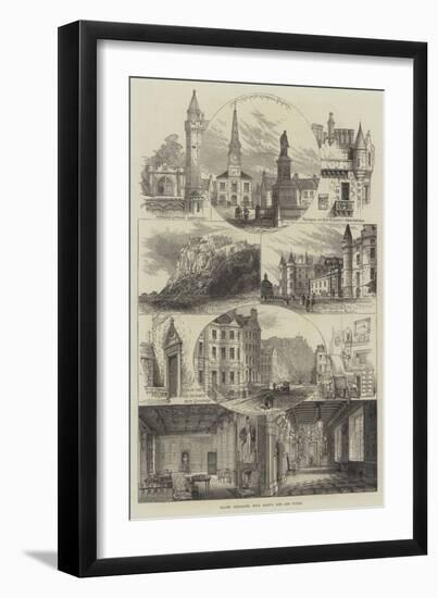 Places Associated with Scott's Life and Works-null-Framed Giclee Print