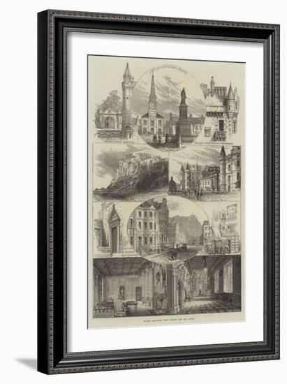 Places Associated with Scott's Life and Works-null-Framed Giclee Print