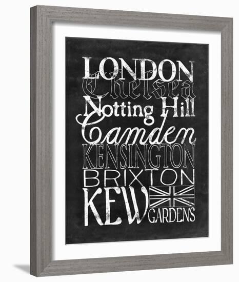 Places to Be - London-Lottie Fontaine-Framed Giclee Print