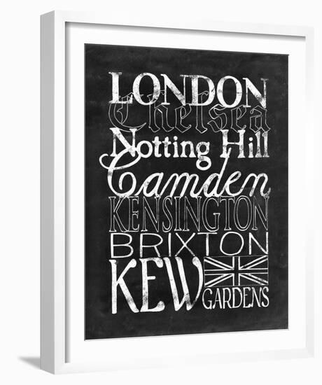 Places to Be - London-Lottie Fontaine-Framed Giclee Print