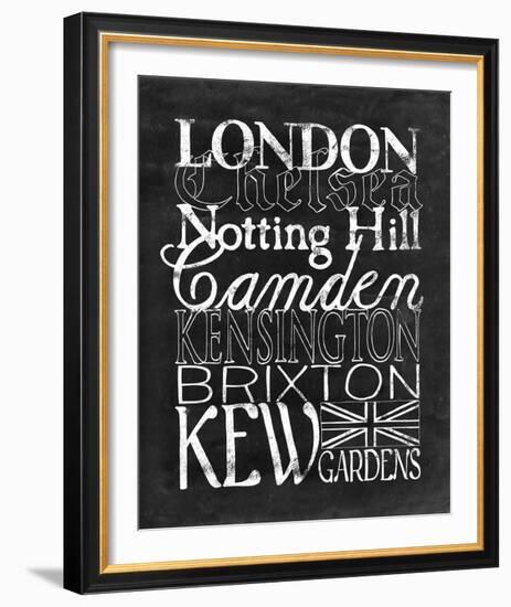 Places to Be - London-Lottie Fontaine-Framed Giclee Print