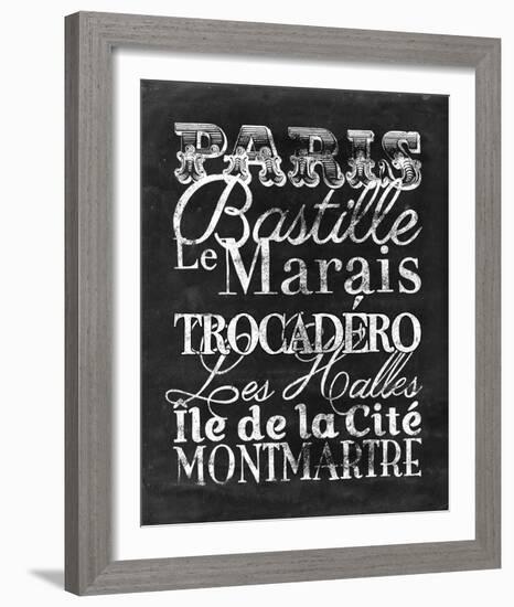 Places to Be - Paris-Lottie Fontaine-Framed Giclee Print