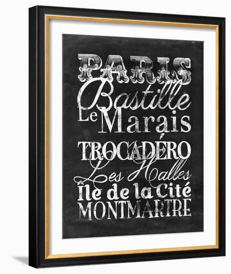 Places to Be - Paris-Lottie Fontaine-Framed Giclee Print