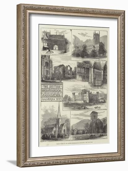 Places Visited by the British Archaeological Association-null-Framed Giclee Print