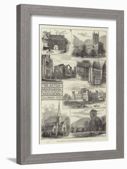 Places Visited by the British Archaeological Association-null-Framed Giclee Print