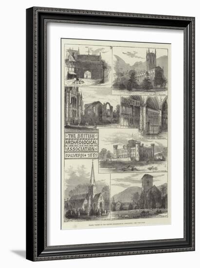 Places Visited by the British Archaeological Association-null-Framed Giclee Print