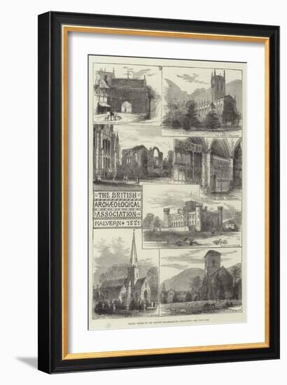 Places Visited by the British Archaeological Association-null-Framed Giclee Print