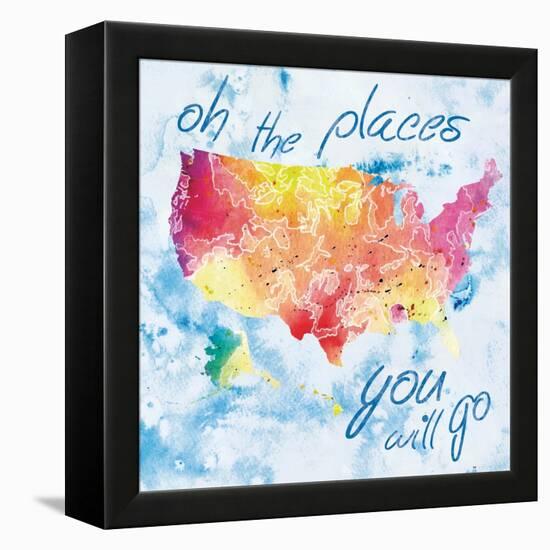 Places You Will Go-Lauren Gibbons-Framed Stretched Canvas