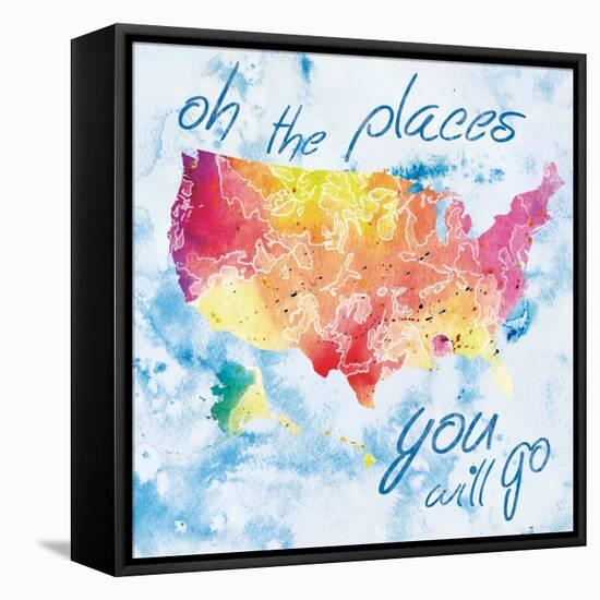 Places You Will Go-Lauren Gibbons-Framed Stretched Canvas