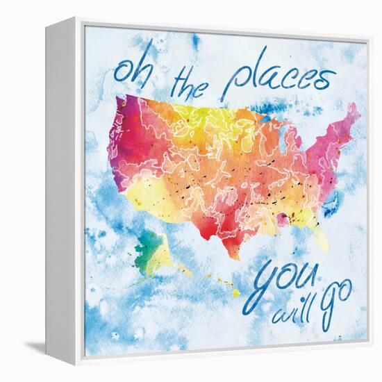 Places You Will Go-Lauren Gibbons-Framed Stretched Canvas