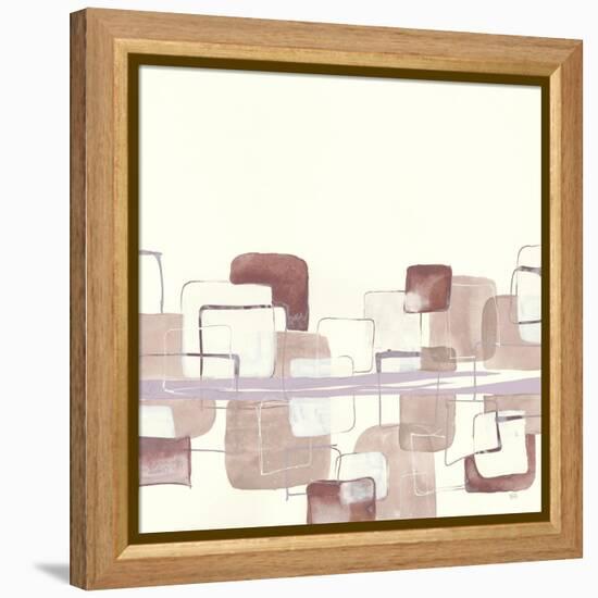 Placid Boxes I Blush-Chris Paschke-Framed Stretched Canvas