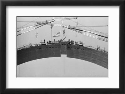 Placing Keystone into Gateway Arch in St Louis, Framed Art Print Wall Art  Sold by Art.Com 