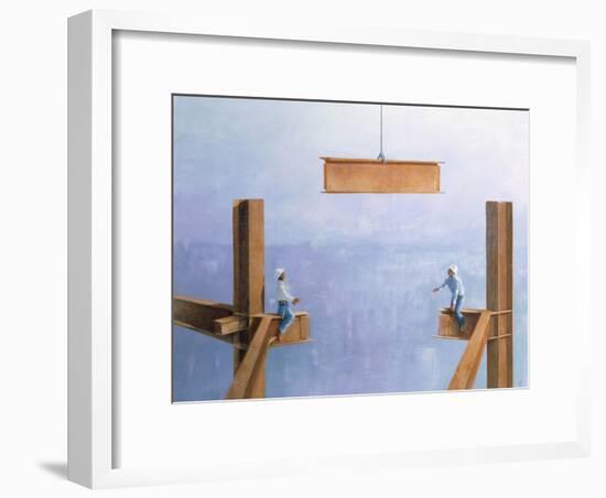 Placing the Last Link-Lincoln Seligman-Framed Premium Giclee Print