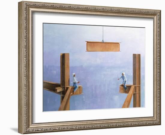 Placing the Last Link-Lincoln Seligman-Framed Giclee Print