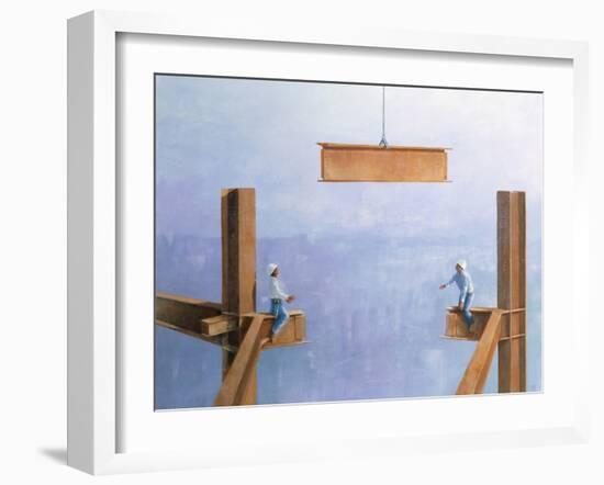 Placing the Last Link-Lincoln Seligman-Framed Giclee Print