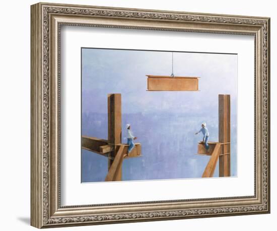 Placing the Last Link-Lincoln Seligman-Framed Giclee Print