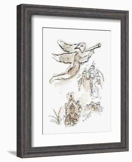 Plafond de l'Opéra: Boris Godounov-Marc Chagall-Framed Collectable Print