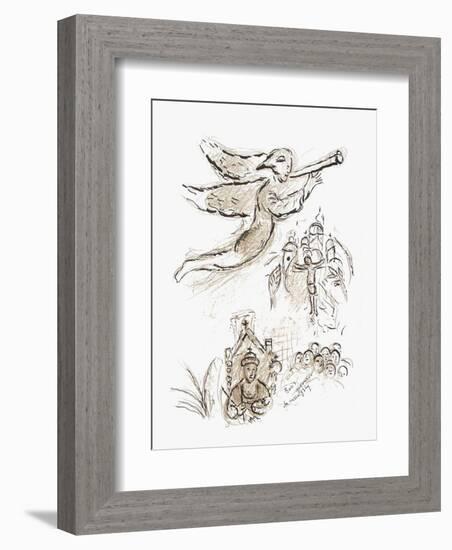 Plafond de l'Opéra: Boris Godounov-Marc Chagall-Framed Collectable Print