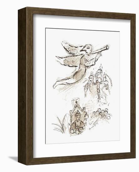 Plafond de l'Opéra: Boris Godounov-Marc Chagall-Framed Collectable Print