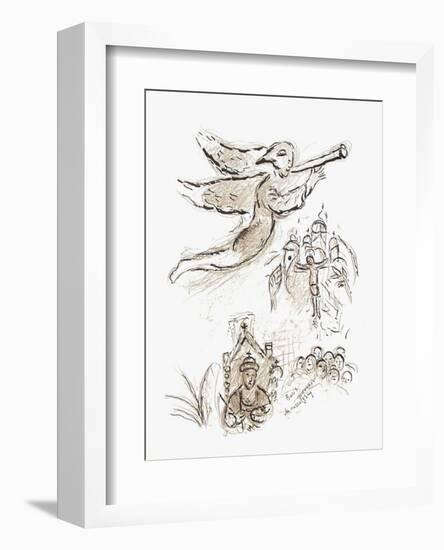 Plafond de l'Opéra: Boris Godounov-Marc Chagall-Framed Collectable Print