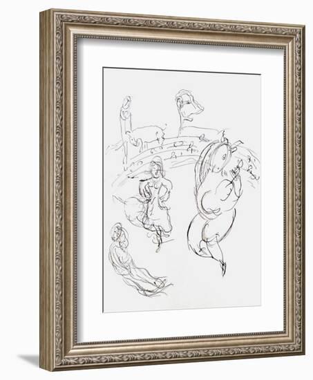 Plafond de l'Opéra: Carmen-Marc Chagall-Framed Collectable Print