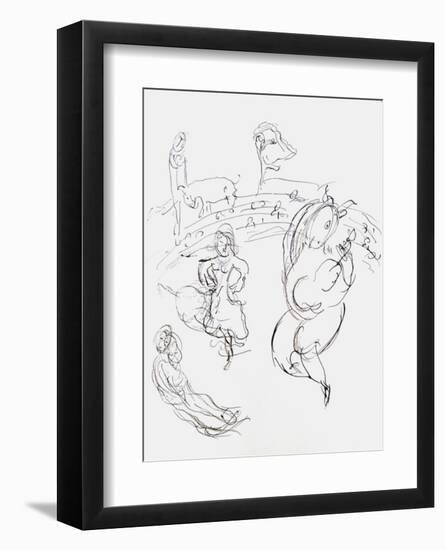 Plafond de l'Opéra: Carmen-Marc Chagall-Framed Collectable Print