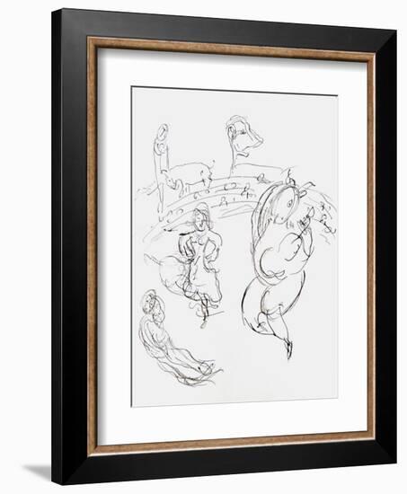 Plafond de l'Opéra: Carmen-Marc Chagall-Framed Collectable Print