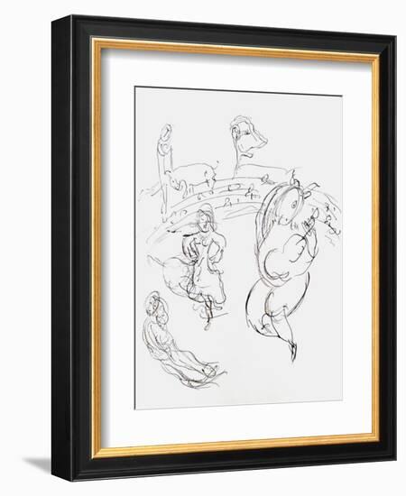 Plafond de l'Opéra: Carmen-Marc Chagall-Framed Collectable Print