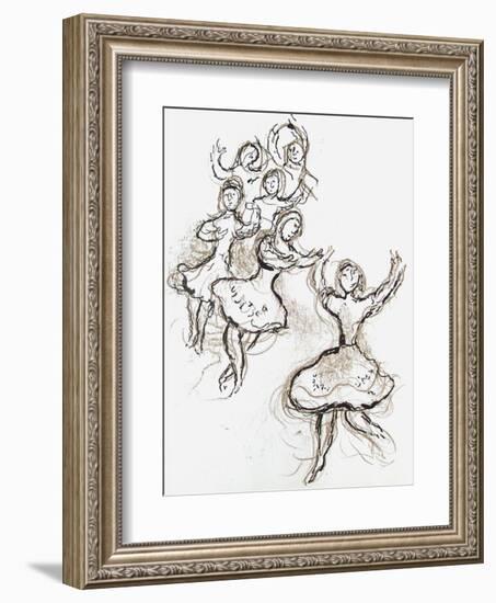 Plafond de l'Opéra: le Lac des Cygnes-Marc Chagall-Framed Collectable Print