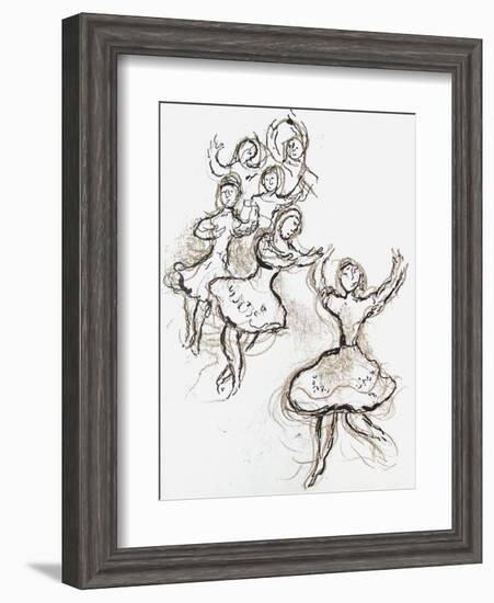 Plafond de l'Opéra: le Lac des Cygnes-Marc Chagall-Framed Collectable Print