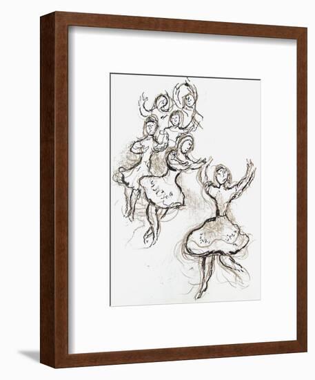 Plafond de l'Opéra: le Lac des Cygnes-Marc Chagall-Framed Collectable Print