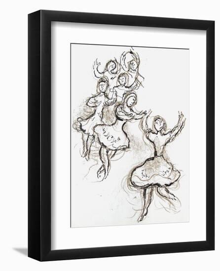 Plafond de l'Opéra: le Lac des Cygnes-Marc Chagall-Framed Collectable Print