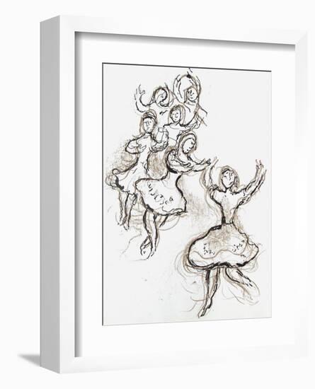 Plafond de l'Opéra: le Lac des Cygnes-Marc Chagall-Framed Collectable Print