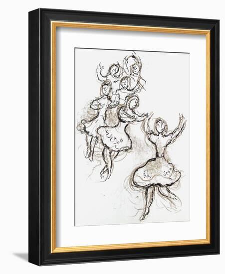 Plafond de l'Opéra: le Lac des Cygnes-Marc Chagall-Framed Collectable Print