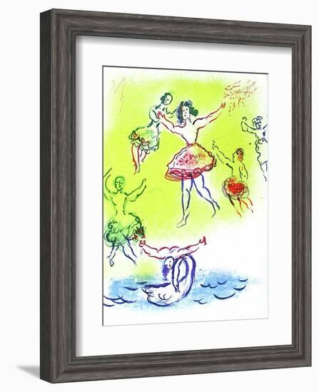 Plafond de l'Opéra: Le Lac Des Cygnes-Marc Chagall-Framed Collectable Print