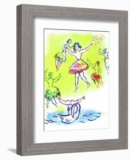 Plafond de l'Opéra: Le Lac Des Cygnes-Marc Chagall-Framed Collectable Print